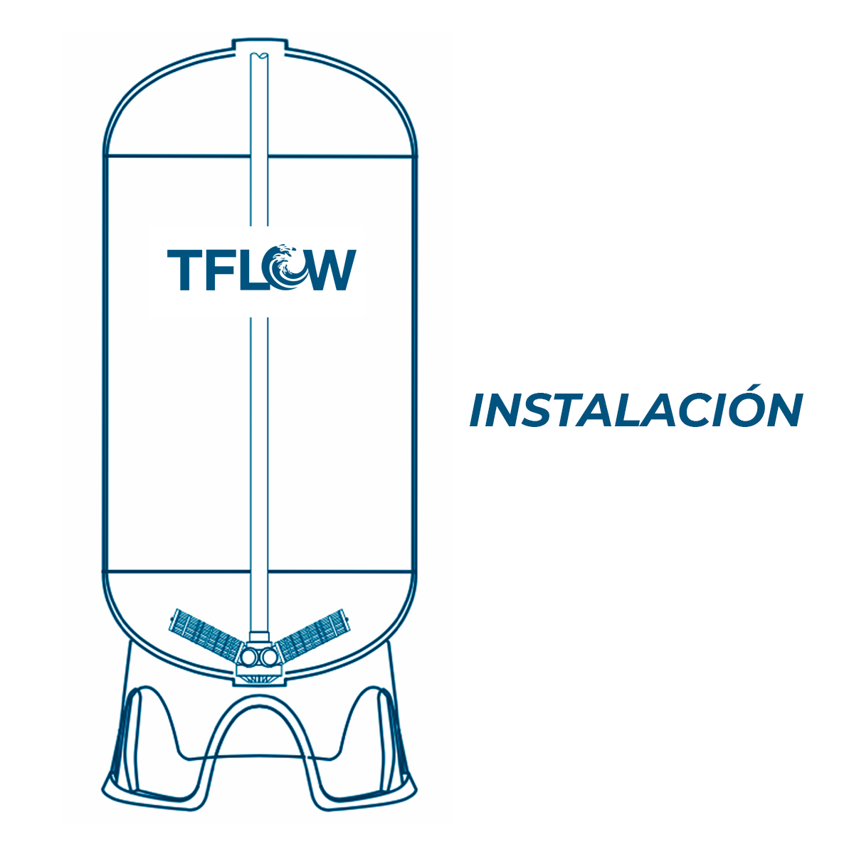 Distribuidor para Tanque - Incluye Laterales - TFLOW