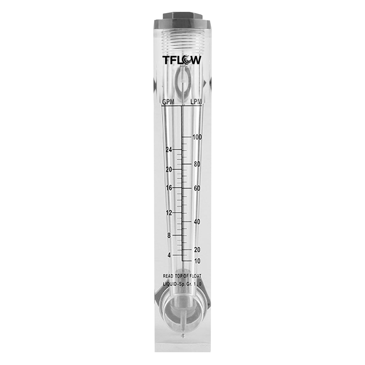 Flujómetro para Panel - 4 - 24 GPM de Rango - TFLOW